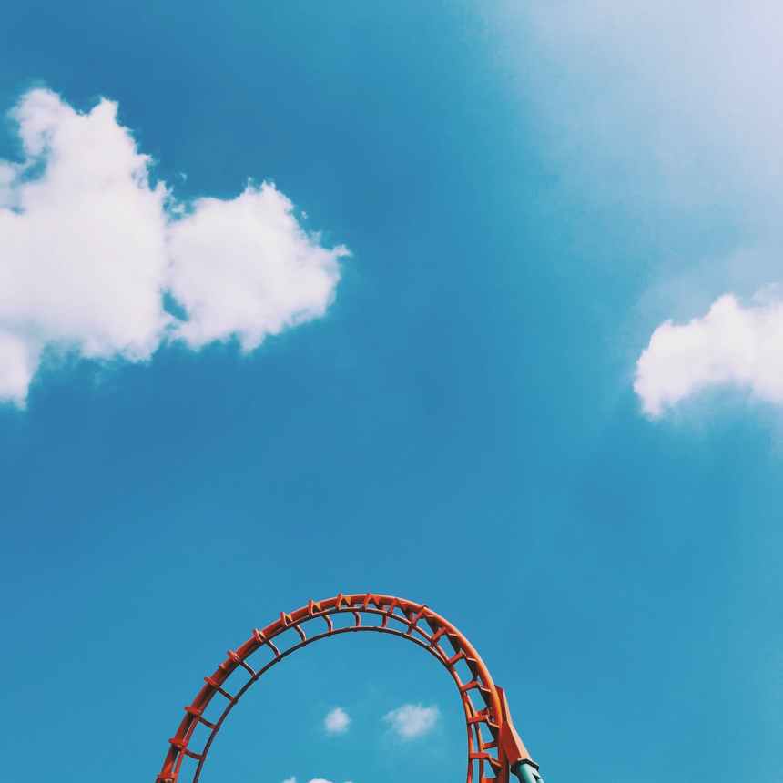 red roller coaster
